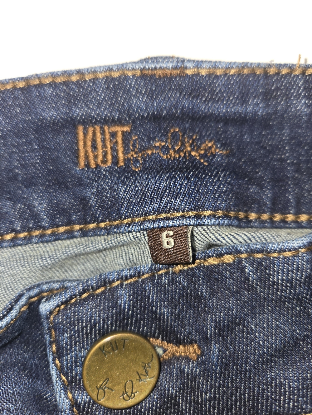 Kut from the Kloth Dark Indigo Denim Jeans Boot Cut Jeans Womens Size 6 - Picture 8 of 12